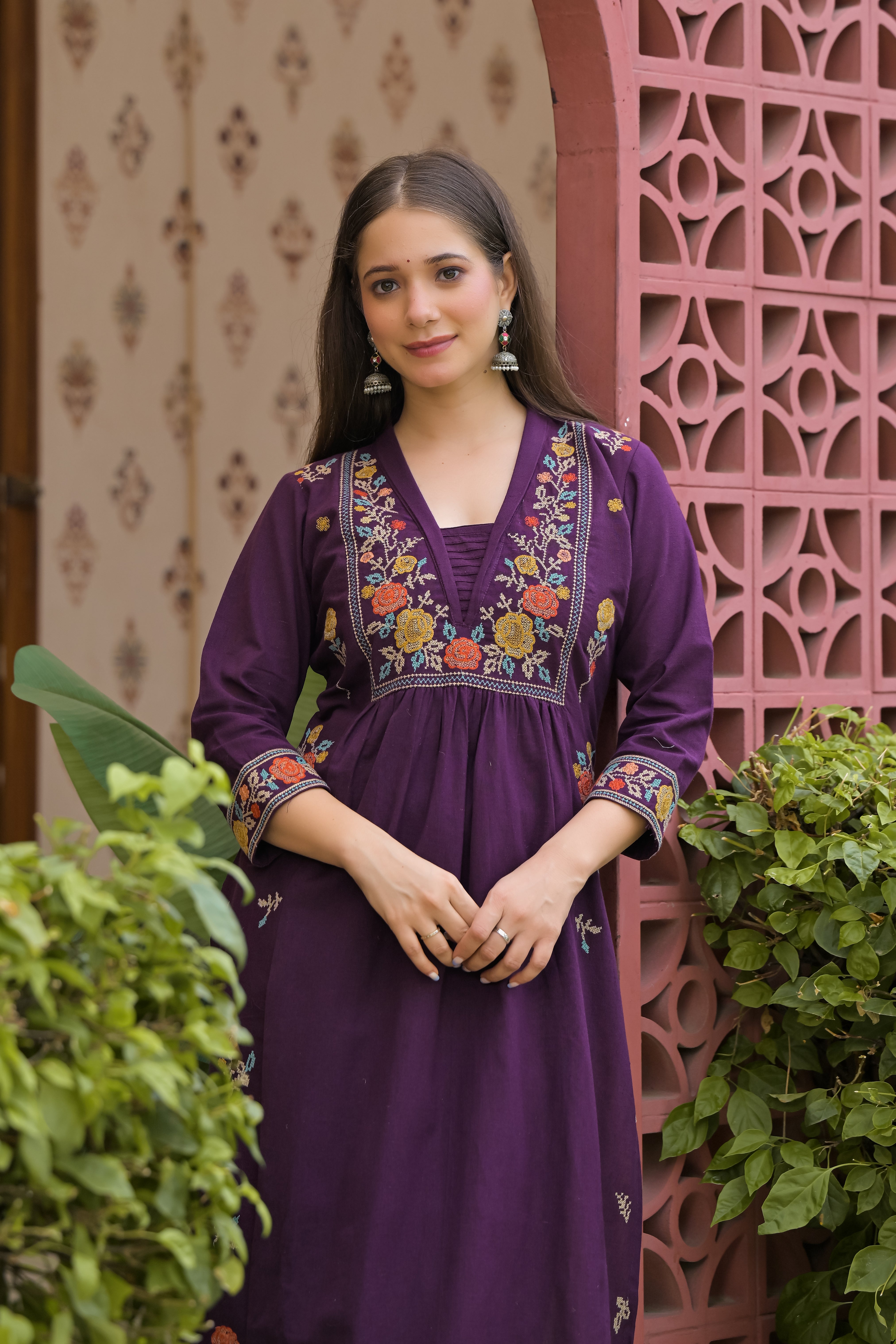 Gulmohar Printed Cotton Kurta Pant Set