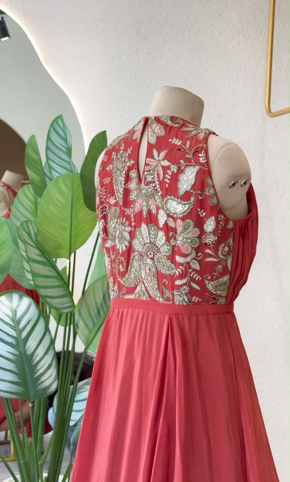 Coral Bloom Gown
