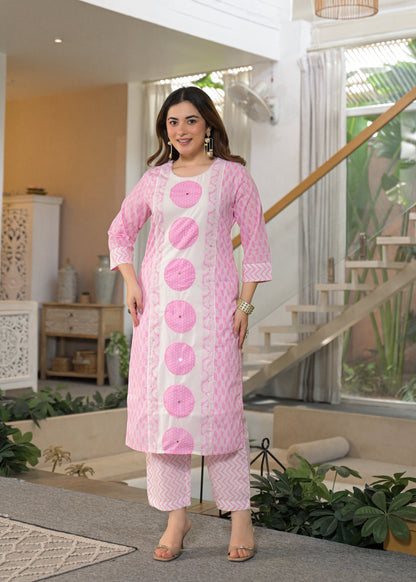 Gulnaar Soft Cotton Floral Suit Set