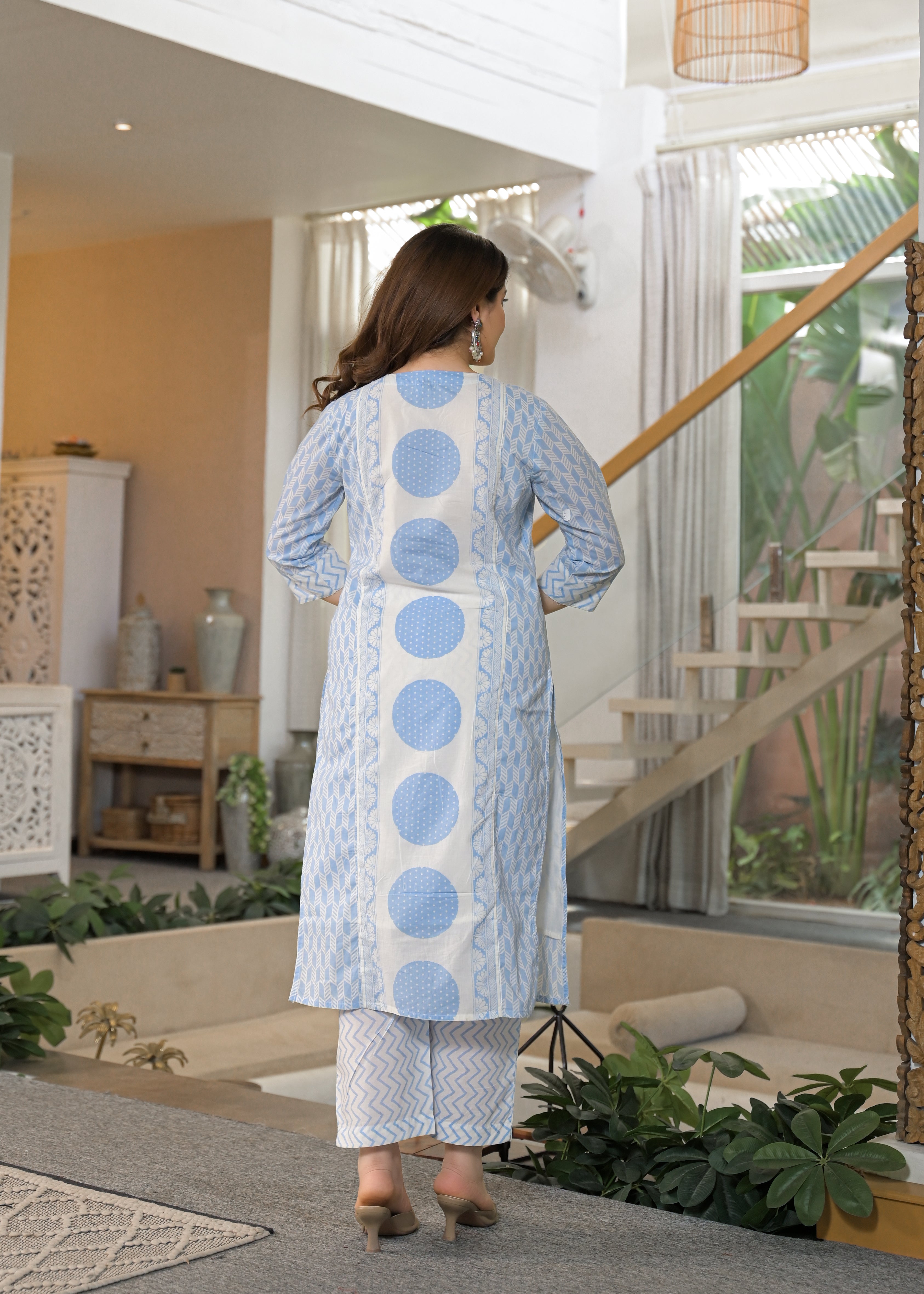 Gulnaar Soft Cotton Floral Suit Set
