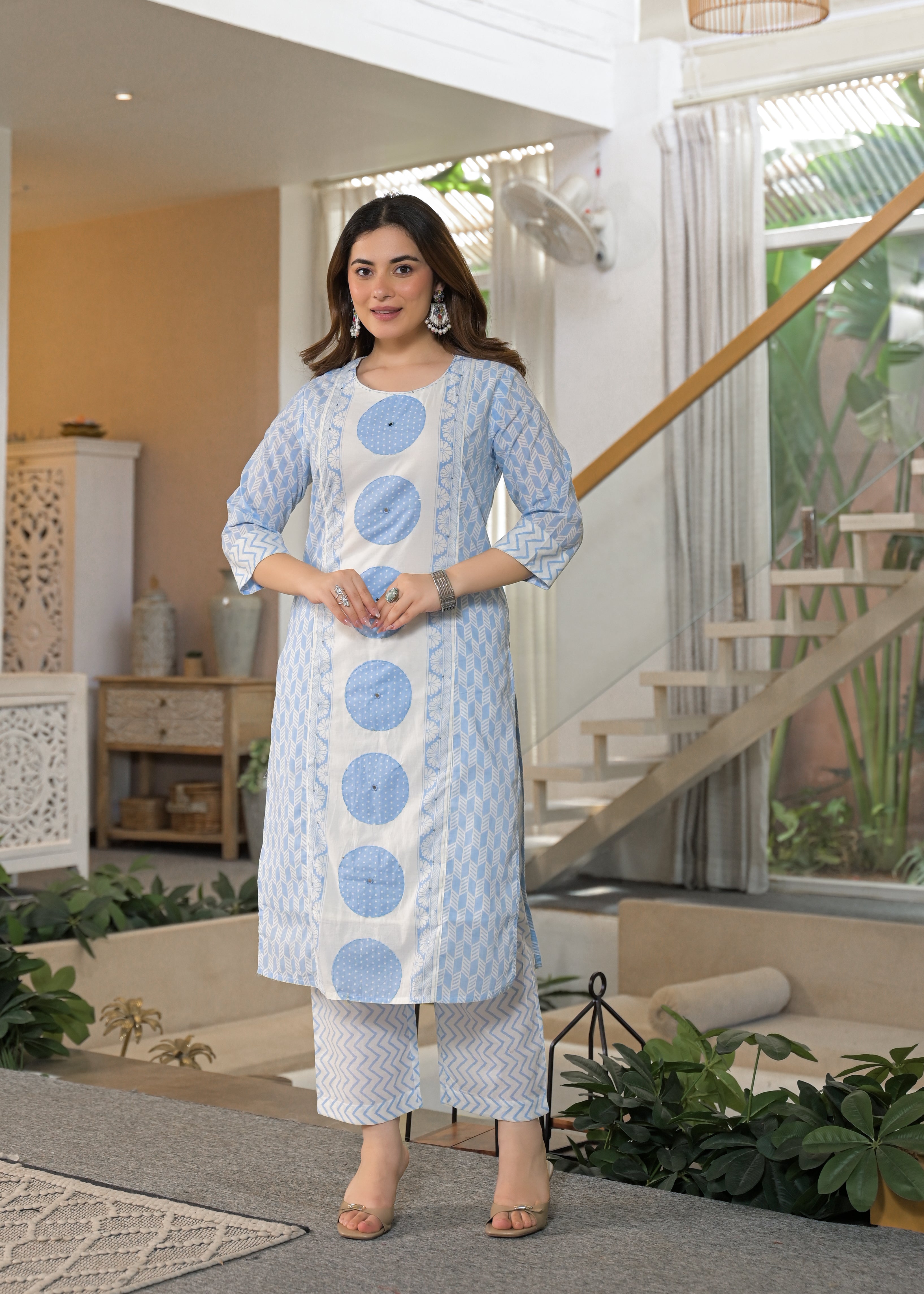 Gulnaar Soft Cotton Floral Suit Set