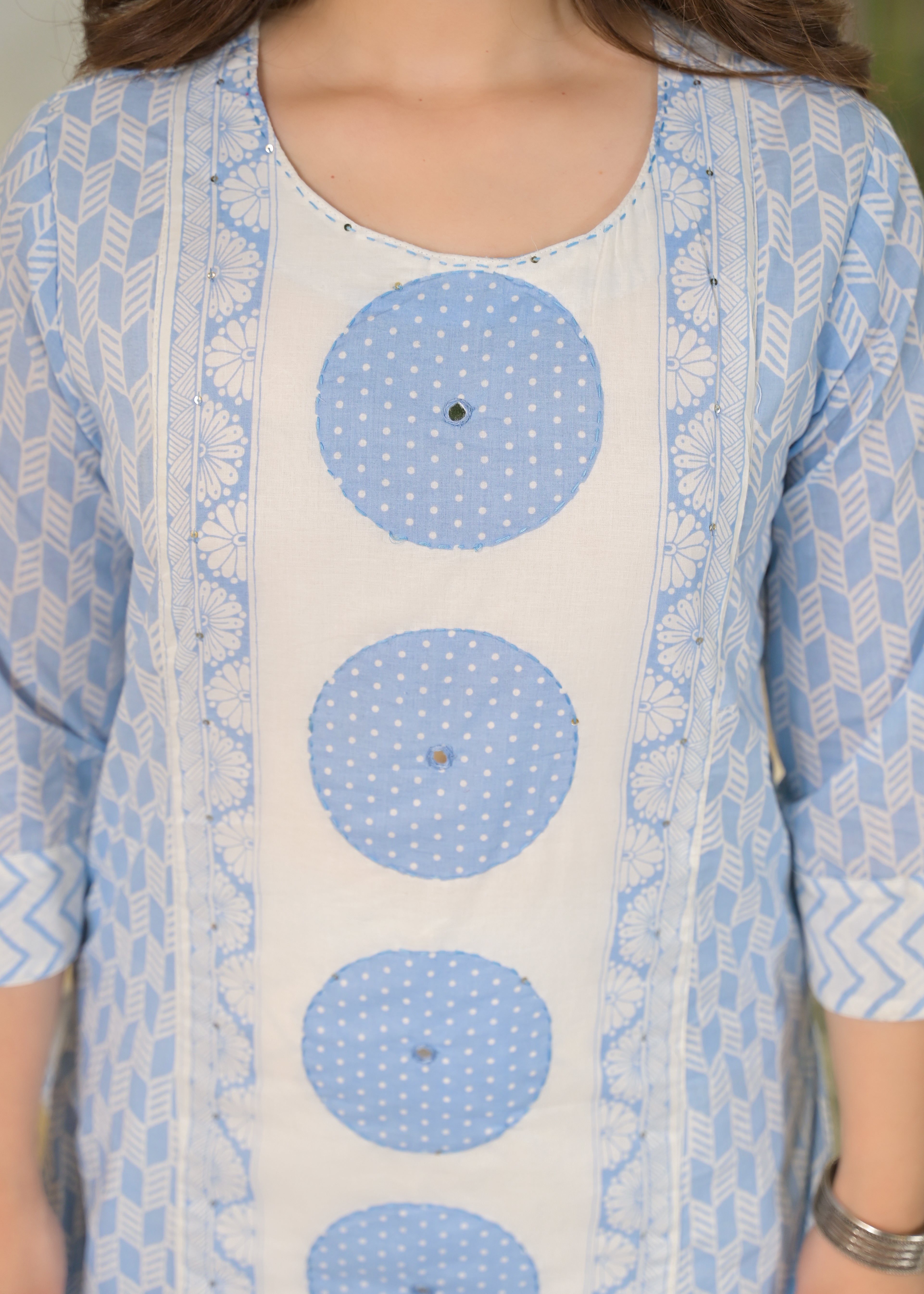 Gulnaar Soft Cotton Floral Suit Set