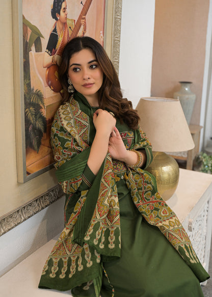 Mehfil Grace Embroidered Cotton Suit Set with Dupatta