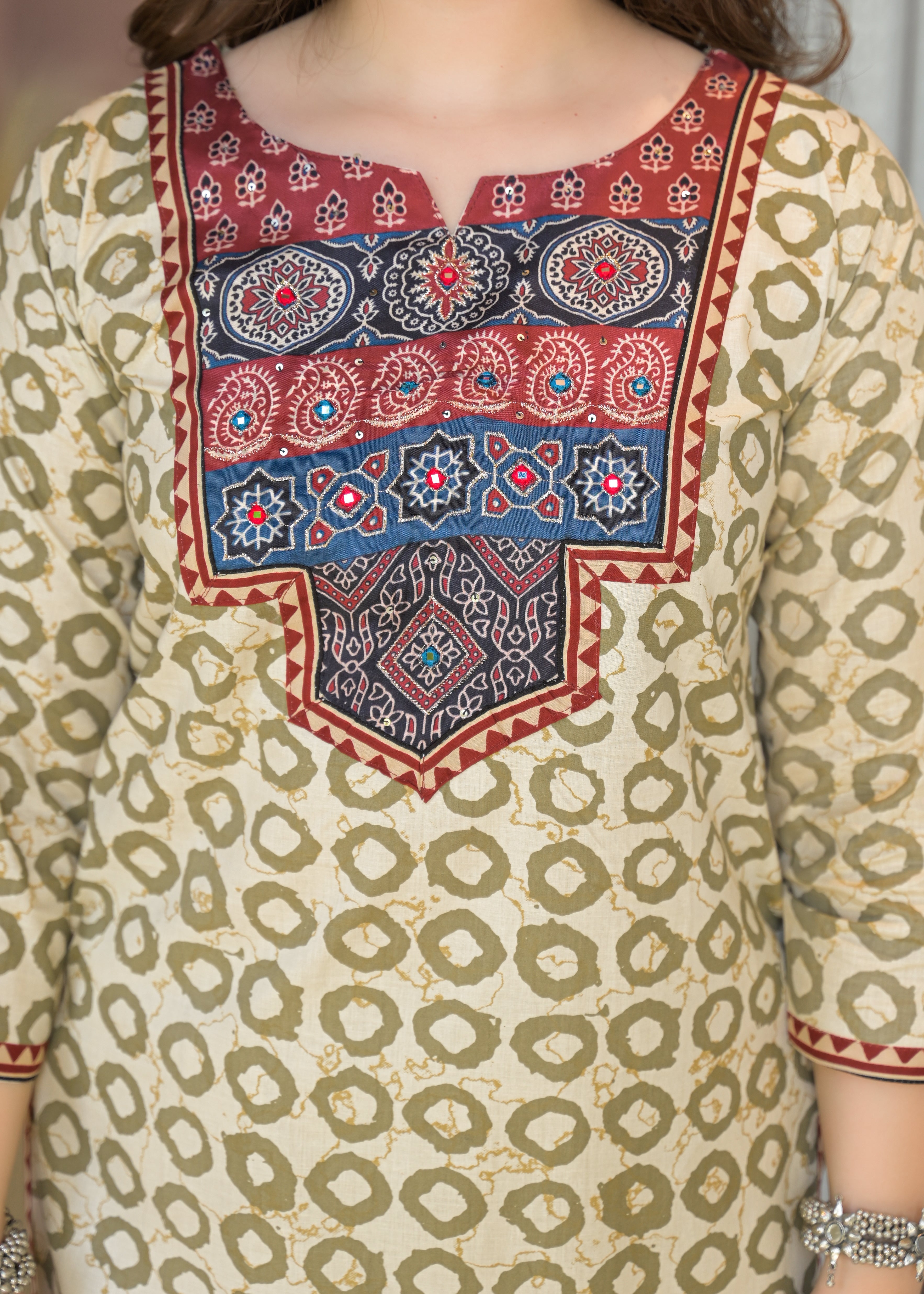 Rajwada Heritage Jaipuri Cotton Suit Set with Dupatta