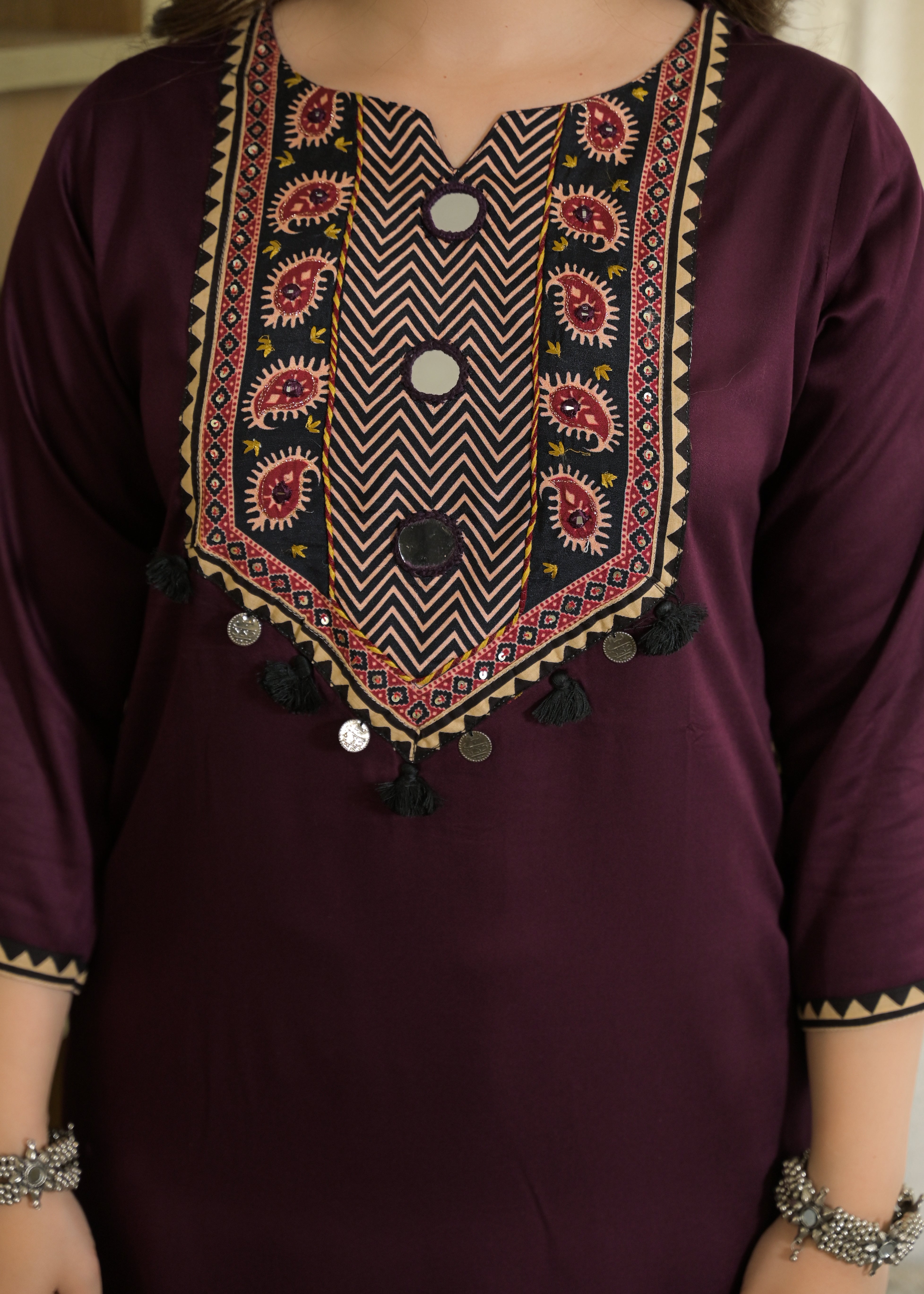 Noor Mahal Gajji Silk Suit Set with Printed Dupatta