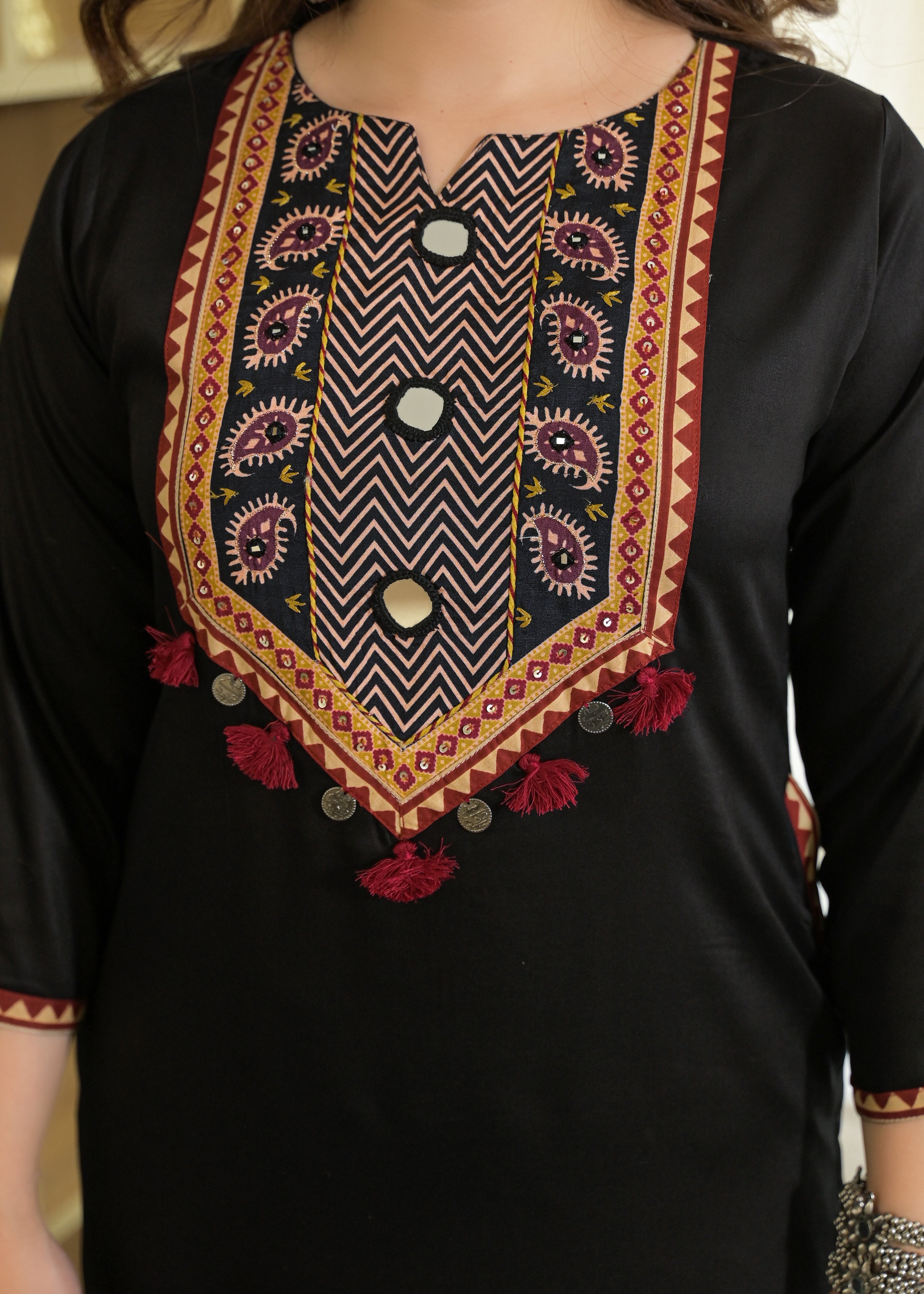 Noor Mahal Gajji Silk Suit Set with Printed Dupatta
