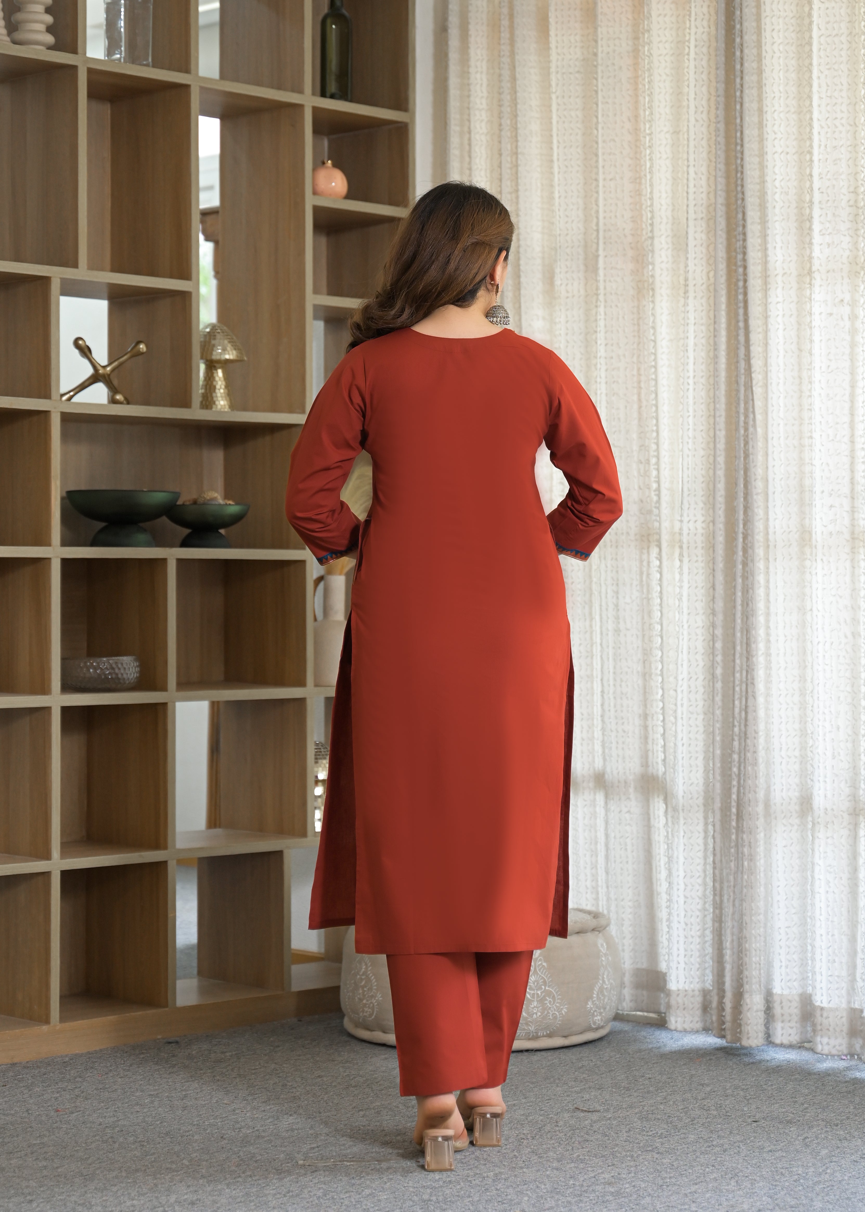 Tribal Panel Cotton Suit Set