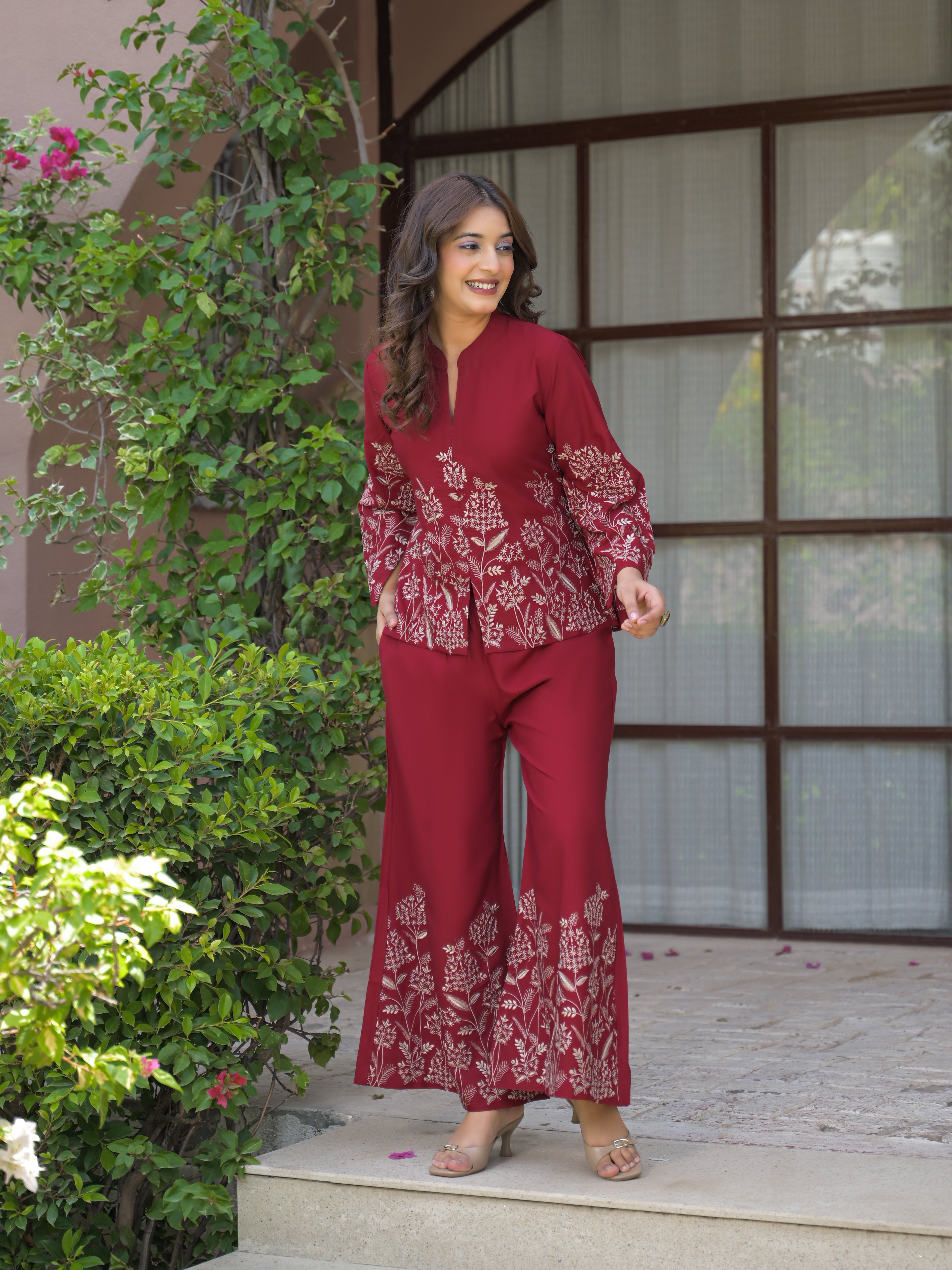 Élan Flora Luxe Coord Set