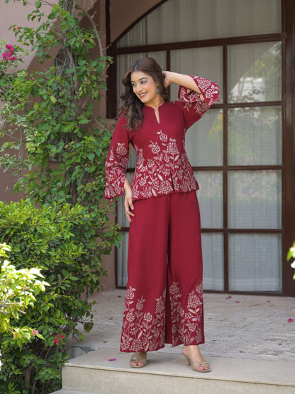 Élan Flora Luxe Coord Set