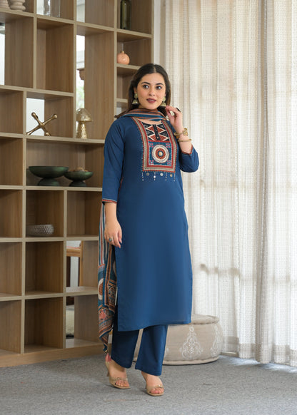 Tribal Panel Cotton Suit Set