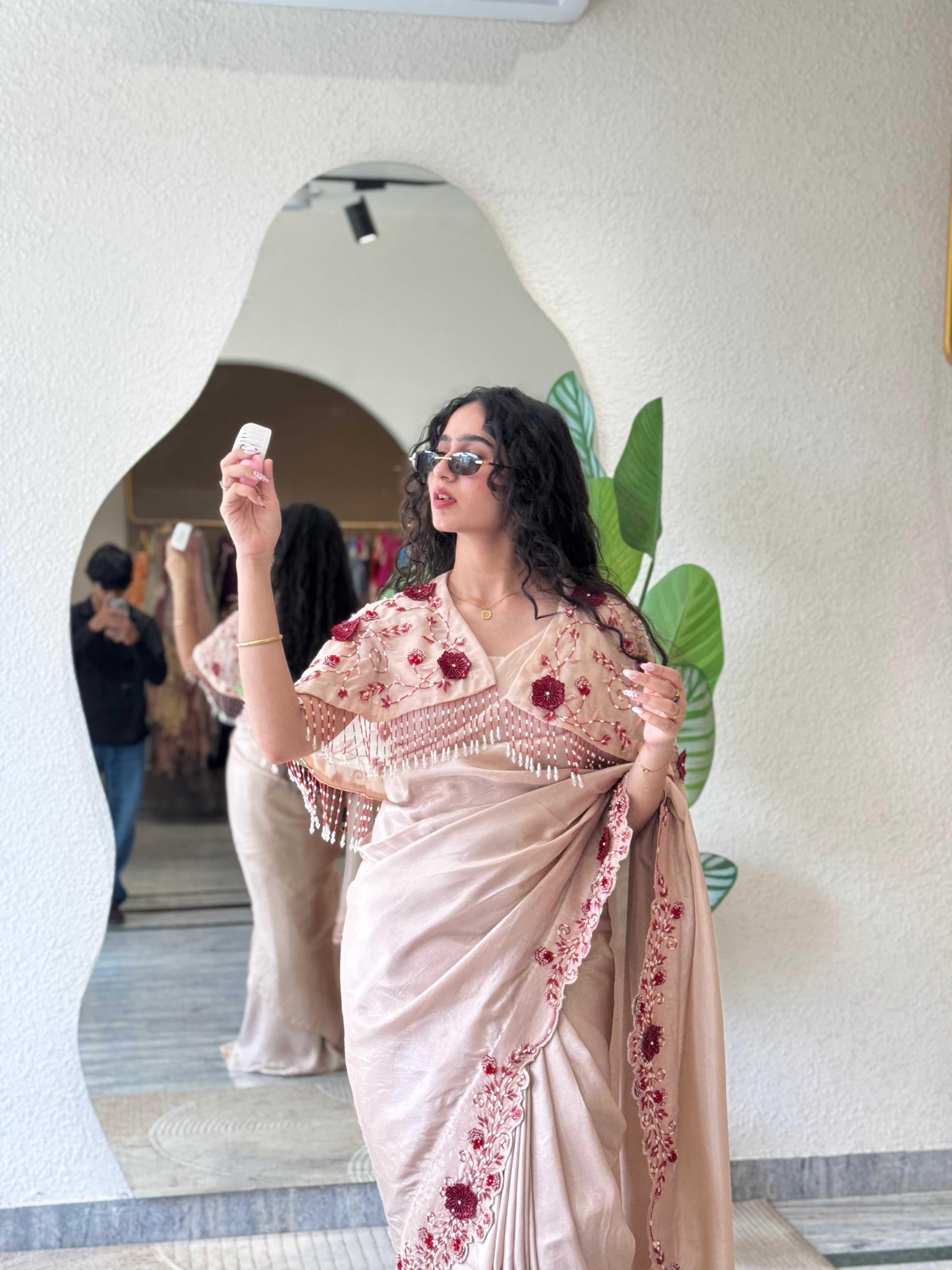 Blush Bloom Saree