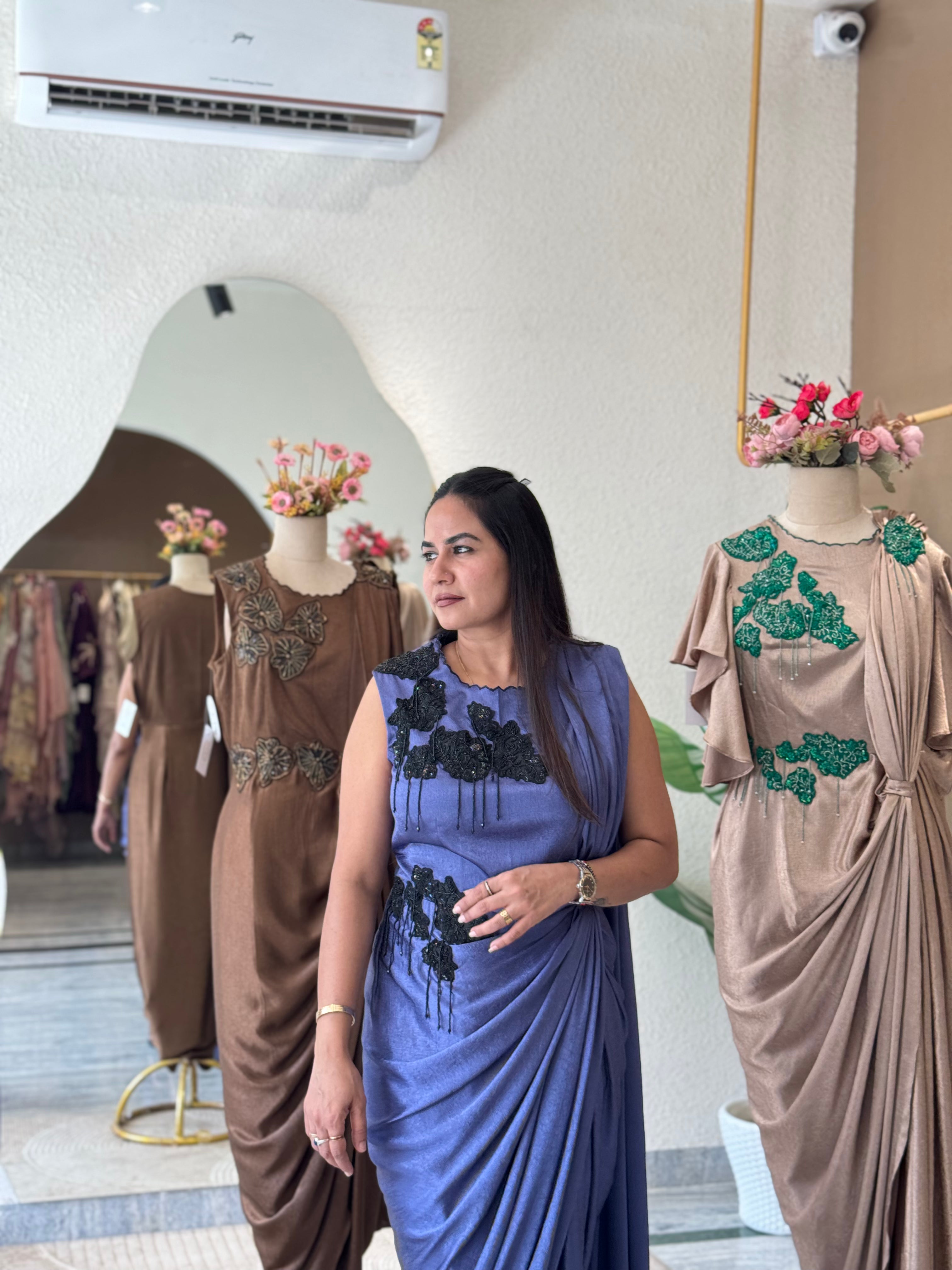 Midnight Orchid Ready to Wear Saree