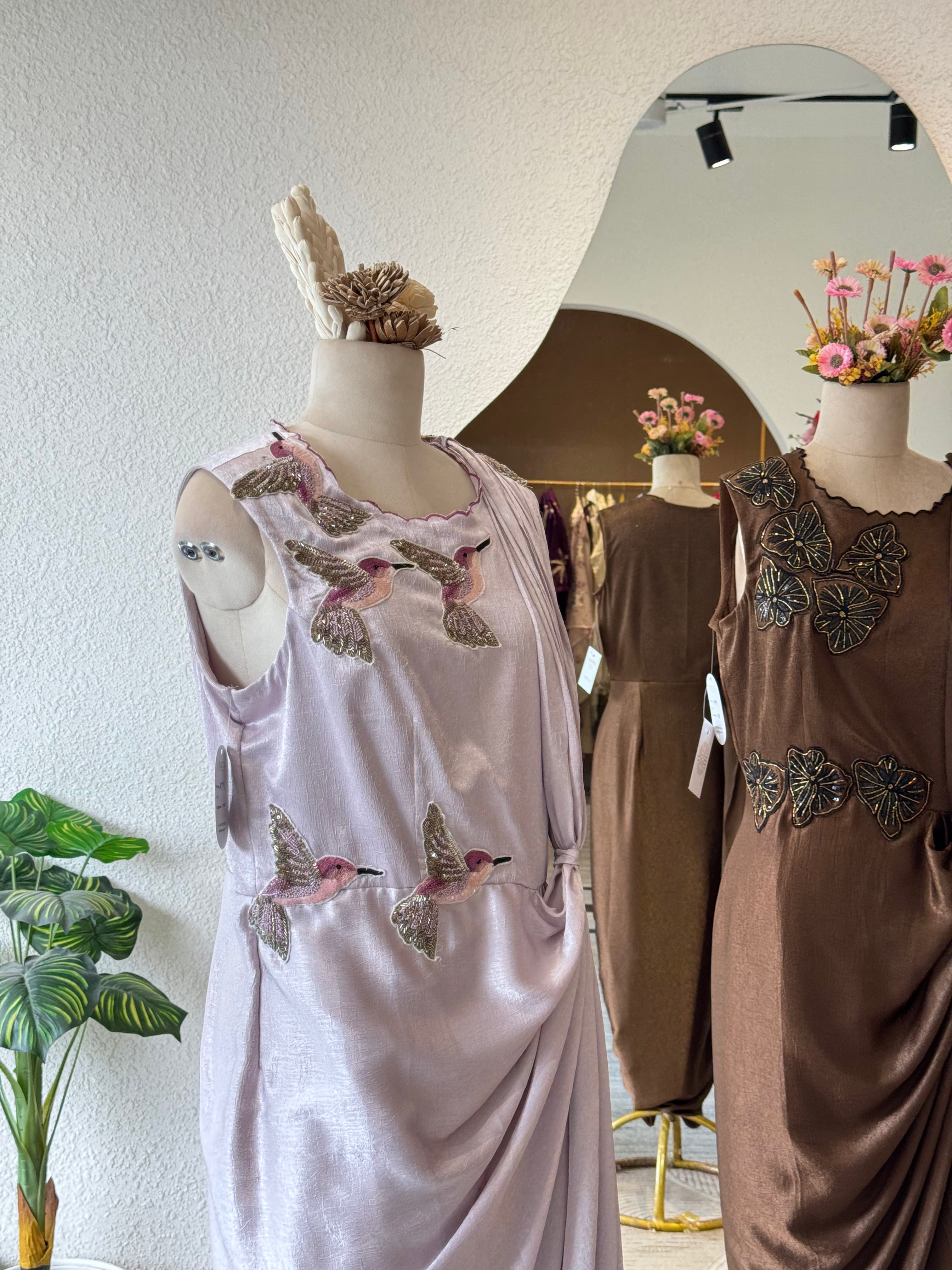 Blush Garden Draped Set