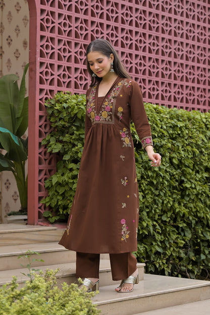 Gulmohar Printed Cotton Kurta Pant Set