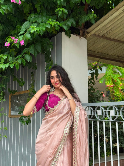 Blush Gulab Saree