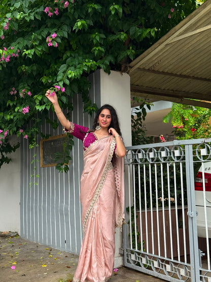Blush Gulab Saree
